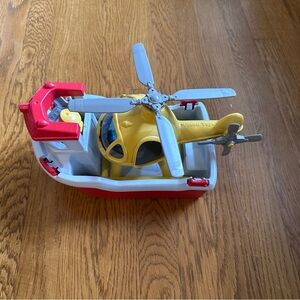 Green Toys Rescue Boat and Helicopter Playset